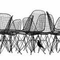 Eames Wire Mesh Chairs