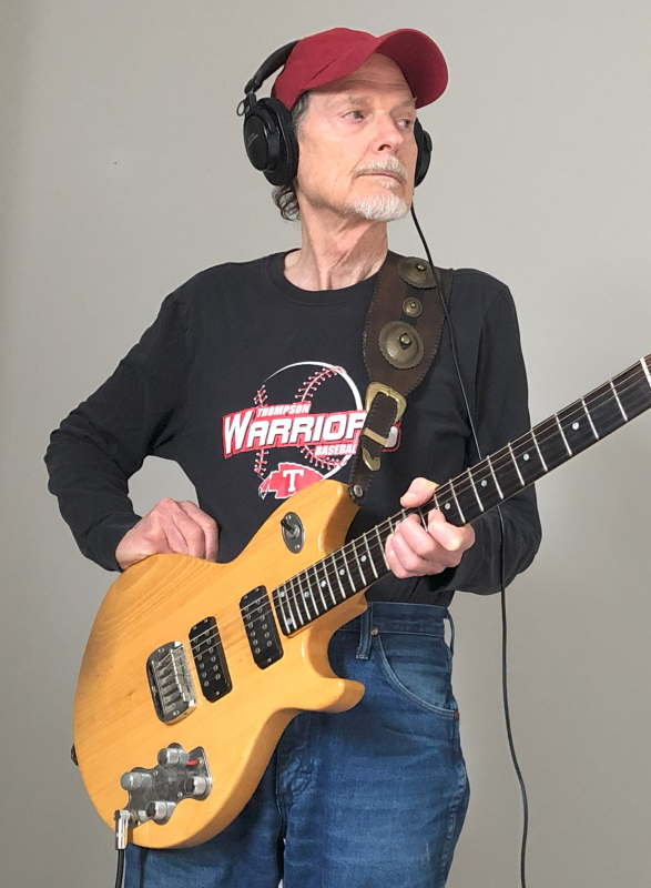 Me and the old G during a recent recording project.