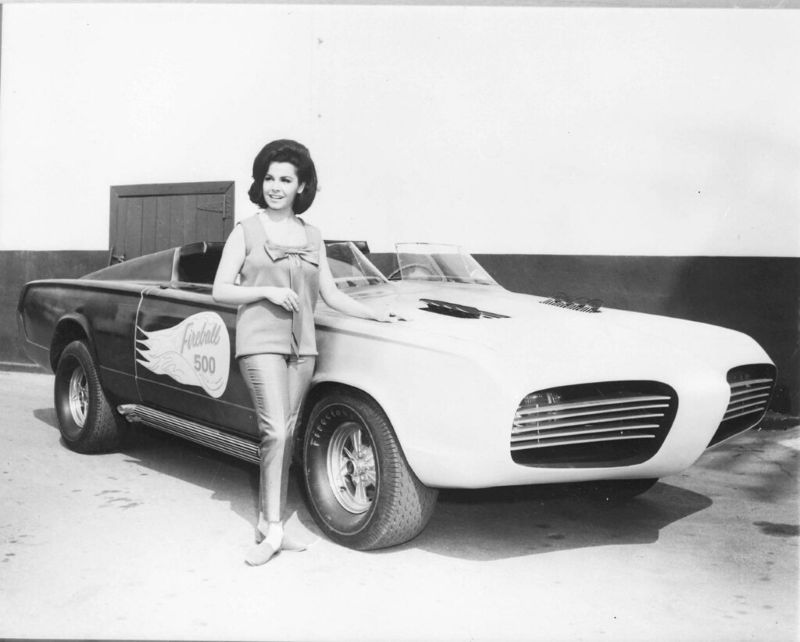 Annette alongside the Fireball 500