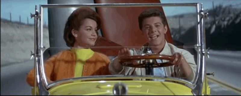Frankie and Annette becoming 1960s pop cultural icons in Beach Party 1963