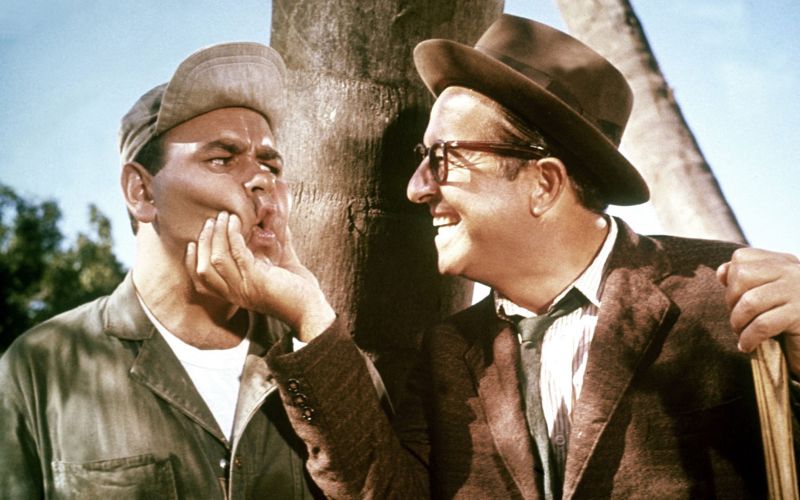 Phil Silvers mixes it up with Johnathan Winters in It's a Mad, Mad, Mad, Mad, World