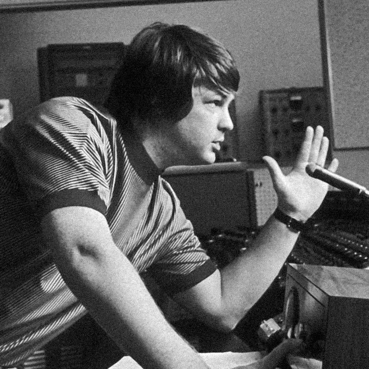 Beach Boys Brian Wilson in the producer's chair