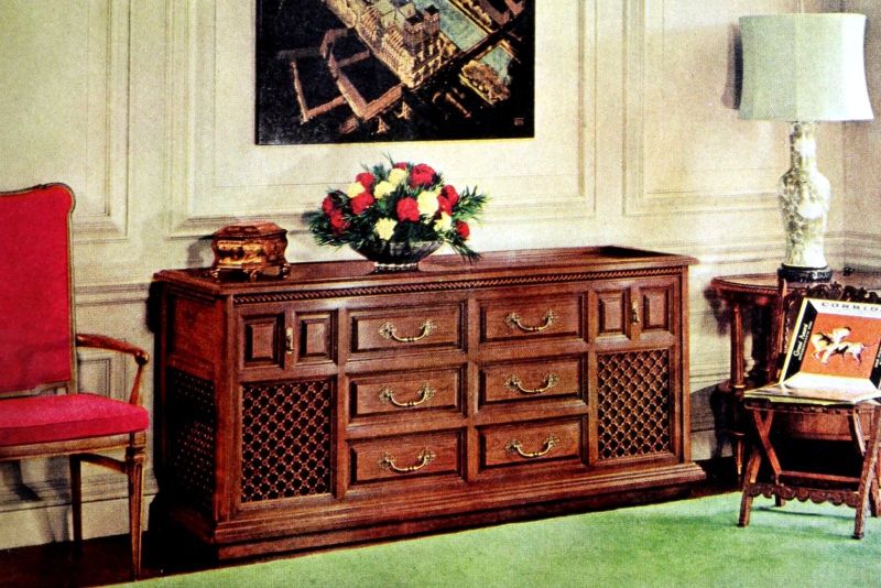 The console stereo was the most popular configuration in the late 50s and early 60s.