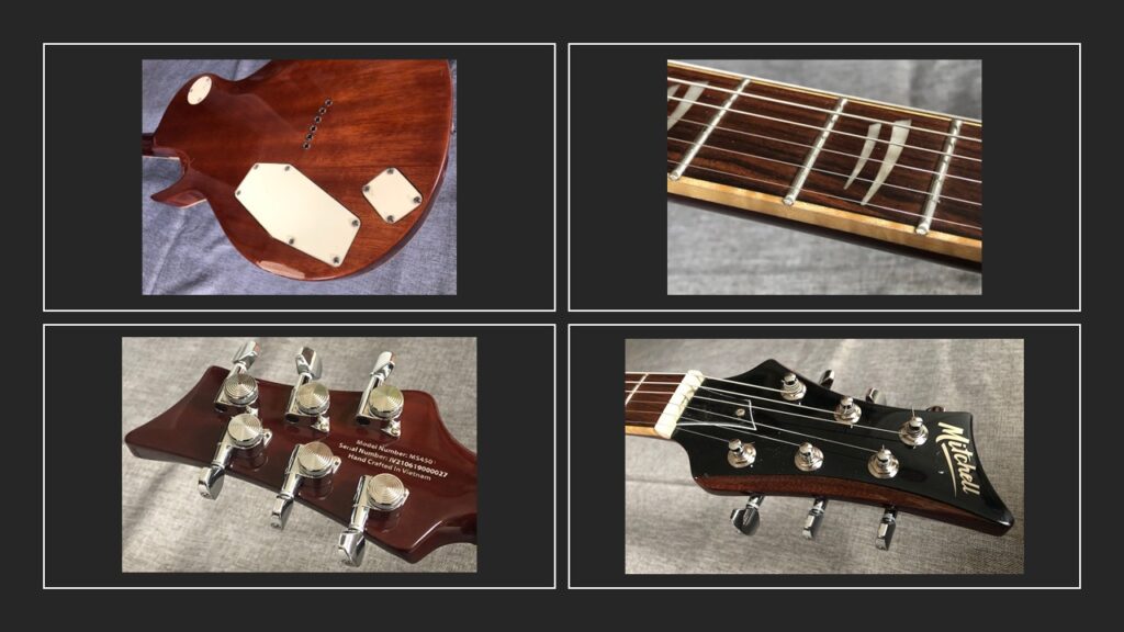 Jumbo frets, locking tuners, and a Tusq nut.