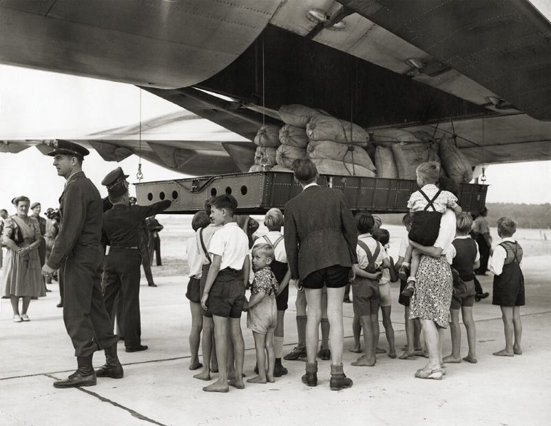 Food delivered to West Berlin by one of thousands of airlift flights